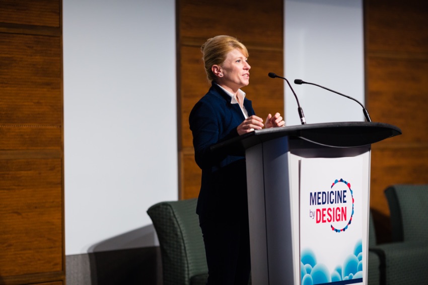 Medicine by Design team lead Shana Kelley presents at the 2017 symposium