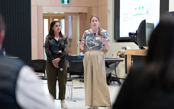 Presenters at pitch competition